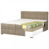 Ліжко Lucky motion 180*200см (спальна система) з матрацем, топером та механізмом трансформаціі, фото 2