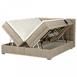 Ліжко Lucky motion 180*200см (спальна система) з матрацем, топером та механізмом трансформаціі, фото 9