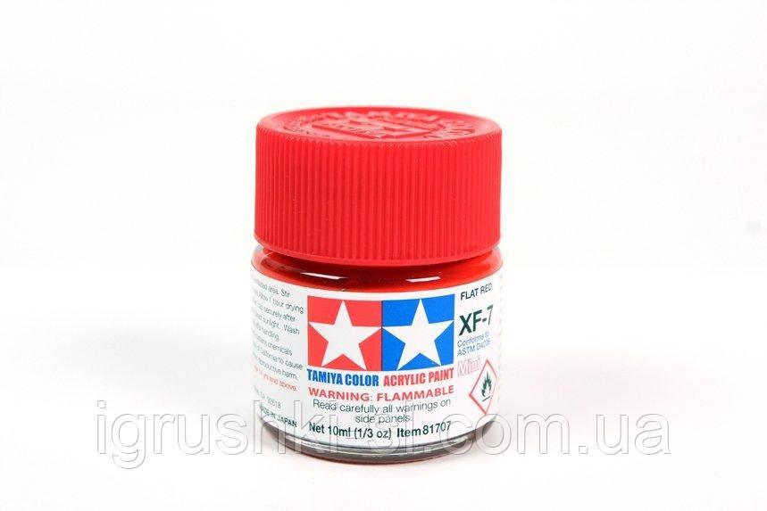 Фарба акрилова Tamiya червона (flat red), фото 1