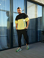 Стильний літній чоловічий спортивний костюм: штани + футболка (р.48-54). Арт-1218/29