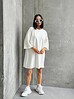 Жіноча сукня- футболка оверсайз, фото 2