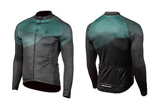 Веломайка з довгим рукавом ONRIDE Mount зелений розмір XS