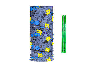 Головний убір дитячий ONRIDE Котики (в комплекті світловідбивайка ONRIDE)