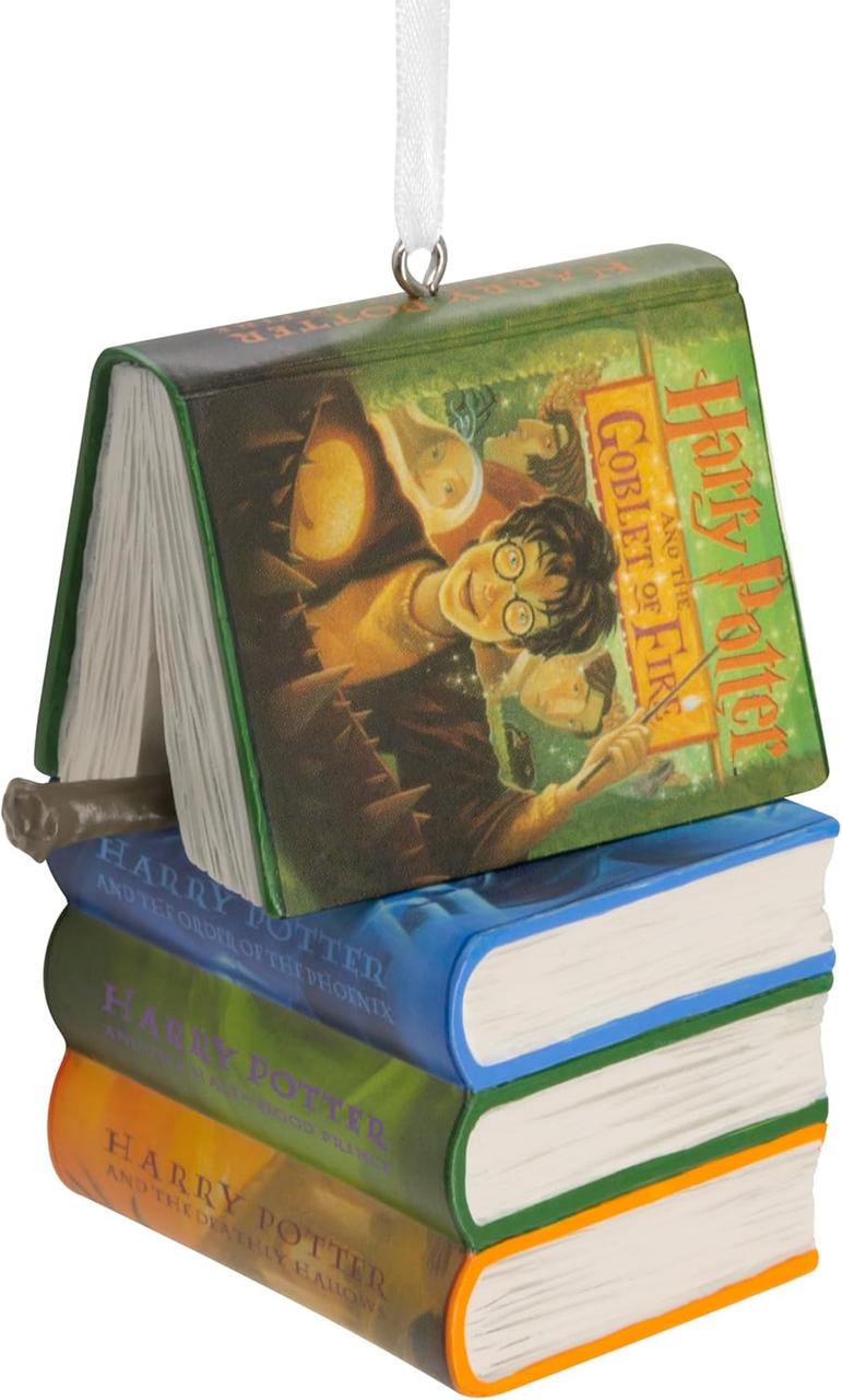 Новорічна іграшка на ялинку. Книги Гаррі Поттер з чарівною паличкою (Hallmark ornaments Harry Potter), фото 1