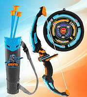 Дитячий лук Archer TK Group підсвічування, 3 стріли на присосках, чохол для стріл, мішень (TY 300-4)(6974635410012)