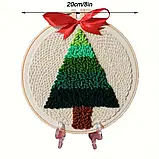 Набір для різдвяної килимової вишивки - Ялинка, фото 2