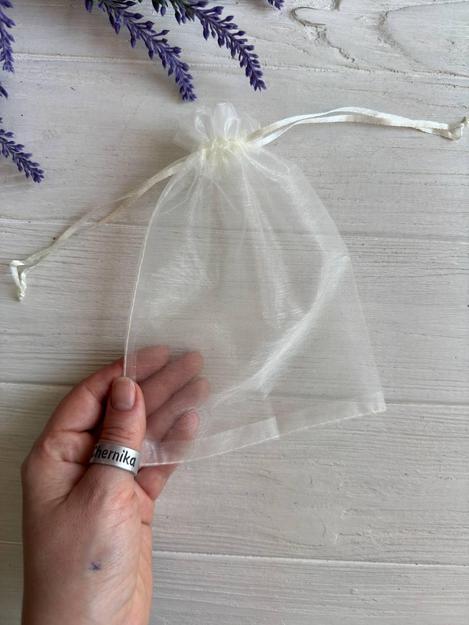 Мішечки з органзи 13*18 см, бежеві 100 шт