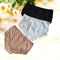 Труси жіночі Acousma хлопкові з мереживом  1 шт Розміри  XL XXL 3XL 4XL