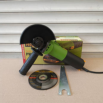 Безщіткова болгарка Procraft PW2200 (125мм, 1100Вт) з регулюванням обертів. Кутошліфувальна машина Прокрафт