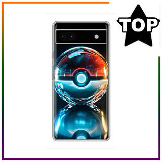 Чехол Пикачу мяч для Гугл Пиксель 6а / Чехол Pikachu ball на Google Pixel 6a