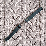 Стяжка для в'язаного рюкзака або сумки. Колір "Зелений", фото 2