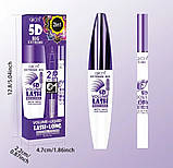 Туш для вій об'ємна 5D + підводка-фломастер для очей (століття) чорний 11 гр, фото 3