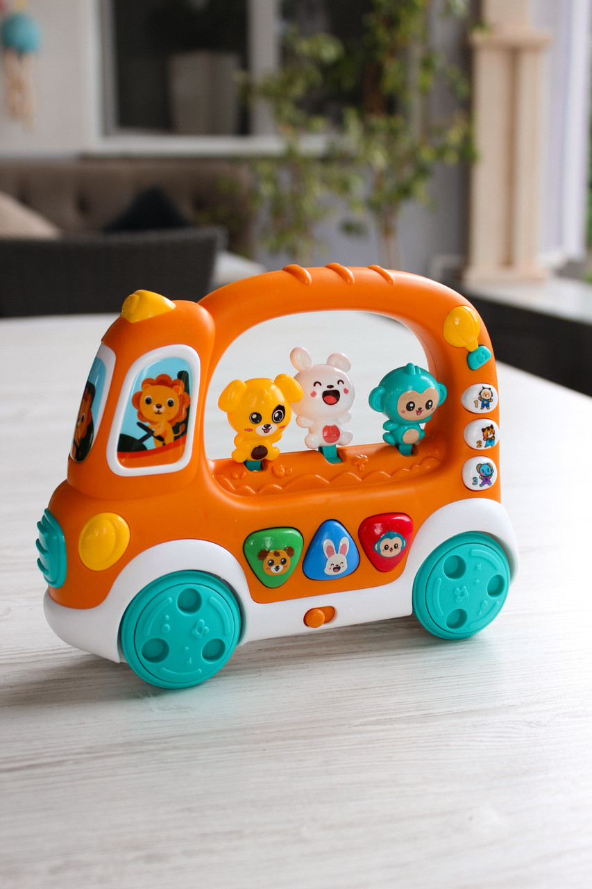 Автобус-каталка Музична подорож 19479 WToys, фото 1