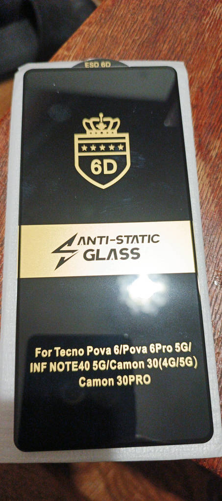Захисне скло для Infinix Note 40 (4G)/олеофобне покриття, антистатик, преміум'якість. - фото покупців 1