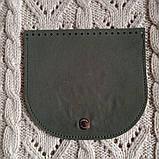 Клапан для сумки "Конюшинка". Колір "Смарагдовий", фото 2