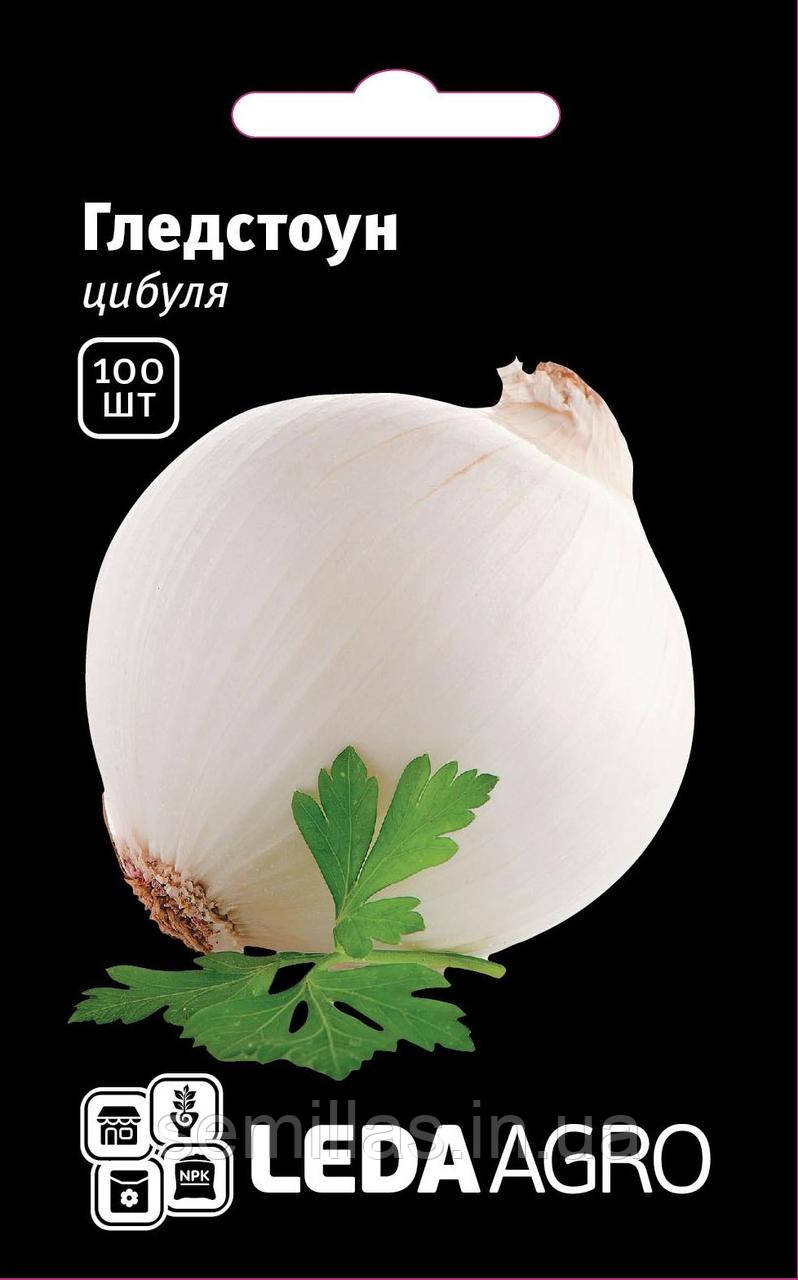 Насіння цибулі Гледстоун, 100 шт., біла, напівгостра, ріпчаста, ТМ "ЛєдаАгро"