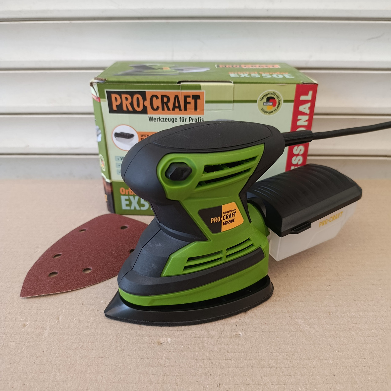 Шліфмашина ексцентрикова Procraft EX550E (140мм, 200Вт) Ексцентрик Прокрафт EX-550 E, фото 1