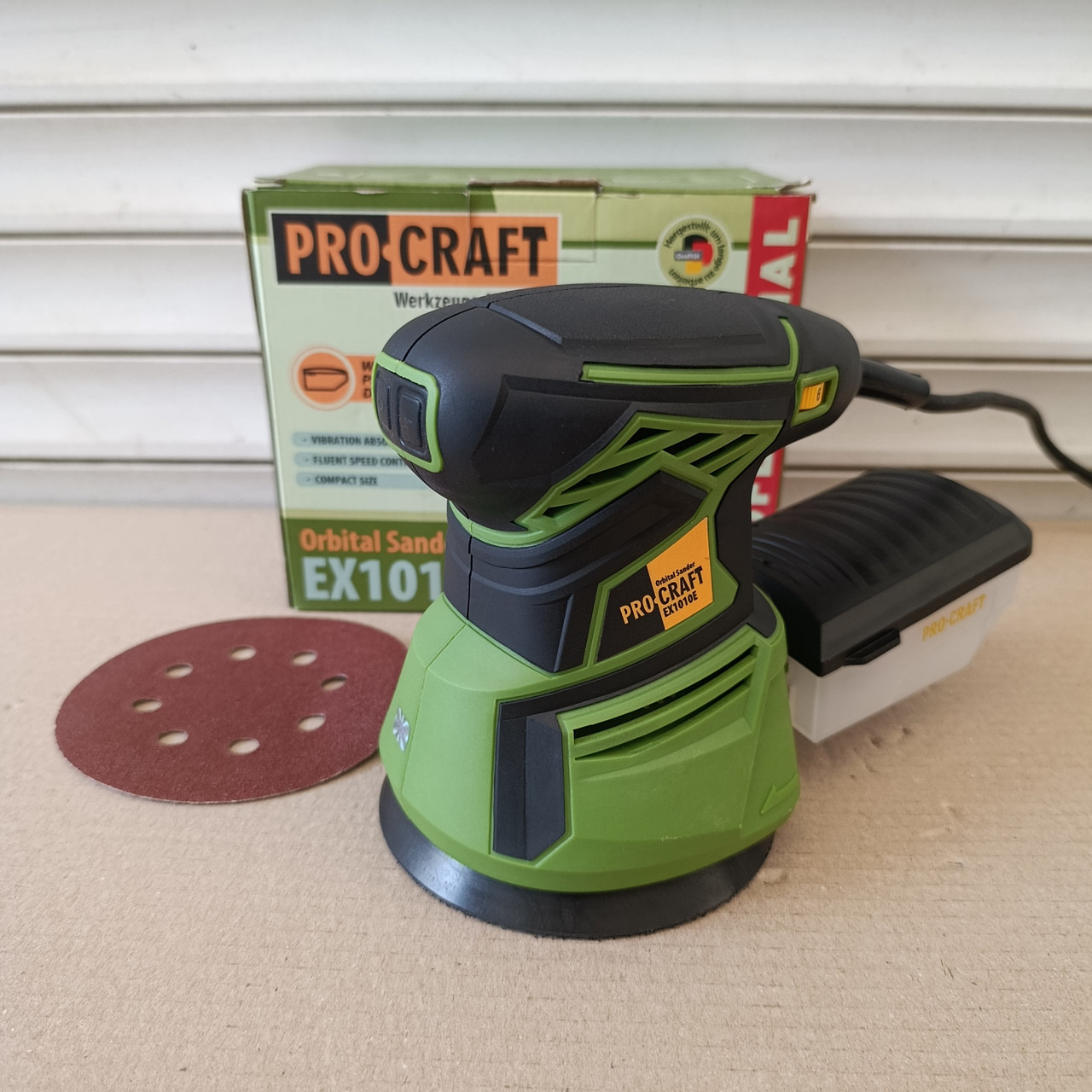 Шліфмашина ексцентрикова Procraft EX1010E (125мм, 350Вт) Ексцентрик Прокрафт EX-1010 E, фото 1