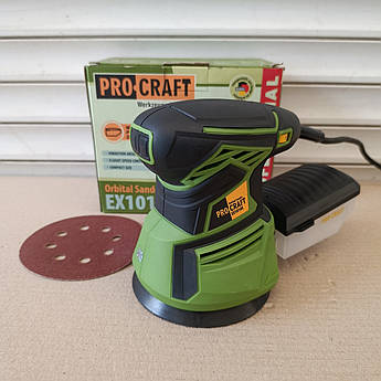 Шліфмашина ексцентрикова Procraft EX1010E (125мм, 350Вт) Ексцентрик Прокрафт EX-1010 E