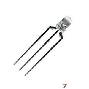 FYL-3015EGW-3PIN Світлодіод 3 мм .: Червоний / Зелений, прозорий, 60 °. Загальний катод