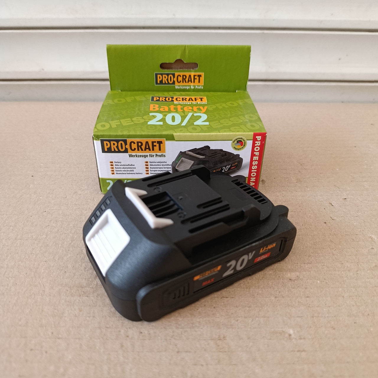 Акумуляторна батарея Procraft Battery 20/2 Universal (20В, 2Аг), фото 1
