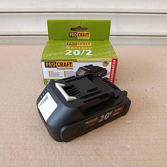 Акумуляторна батарея Procraft Battery 20/2 Universal (20В, 2Аг)