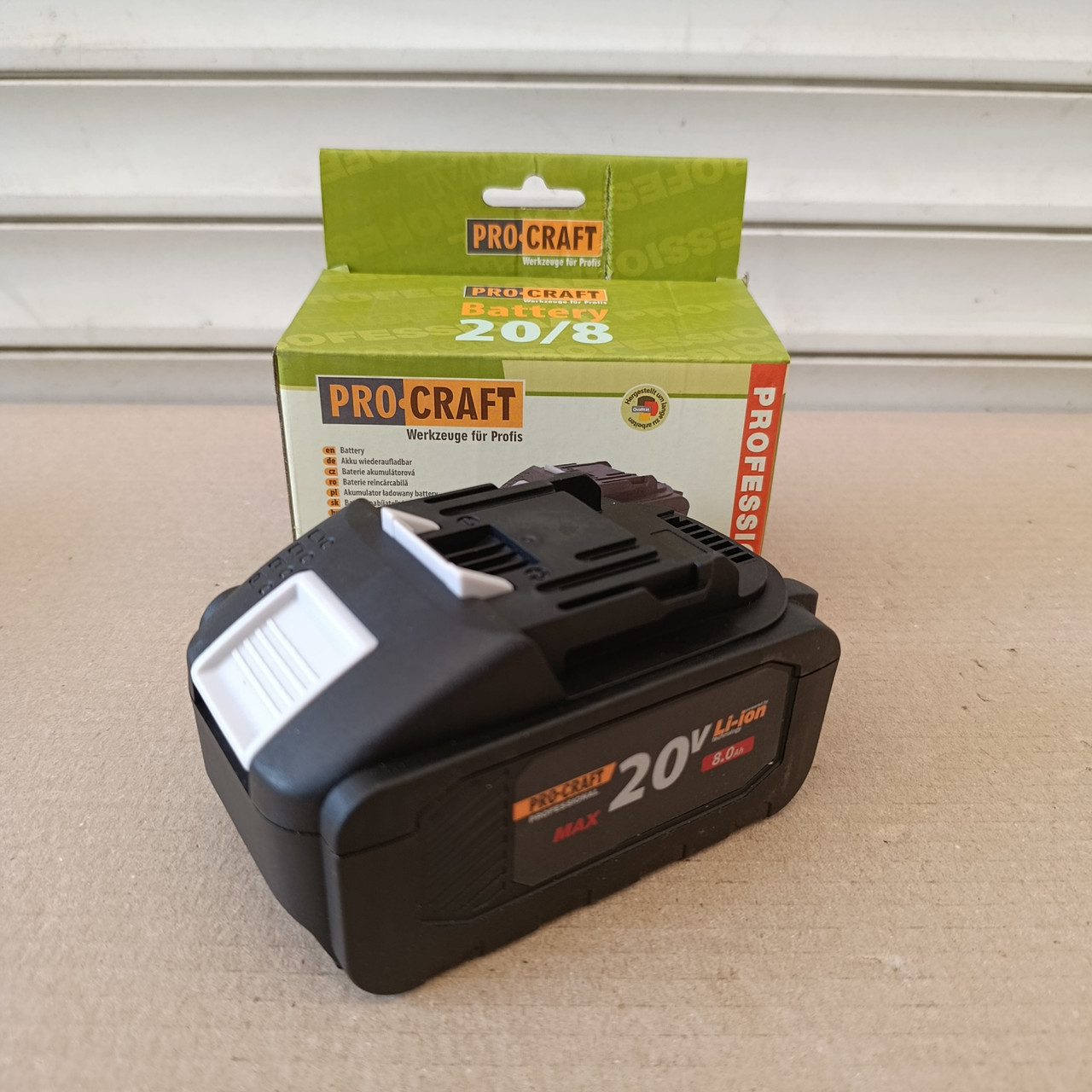 Акумуляторна батарея Procraft Battery 20/8 Universal (20В, 8Аг) Високовольтна, фото 1