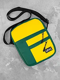Сумка месенджер (через плече) FAMK для чоловіків та жінок, Темно-зелений