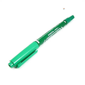 Маркер для печатних плат зелений Маркер для малювання друкованих плат - зелений, Двосторонній