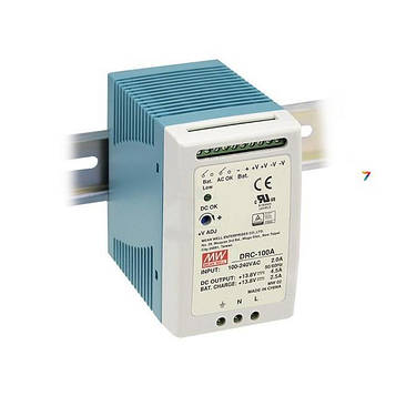 DRC-100A Блок питания 96.6 ВТ, 13.8 В/4.5 А, 13.8 В/ 2.5 А с функцией UPS