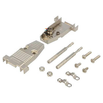 DS1047-09M2L1 Enclosure for connectors: D-SUB, D-Sub 9pin, D-Sub HD 15pin
