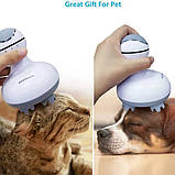 Водонепроникний масажер для голови та тіла IPX7 із силіконовими насадками Бездротовий, фото 4