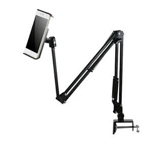 Тримач для телефона та планшета з регулюванням висоти та поворотом на 360° Настільний металевий