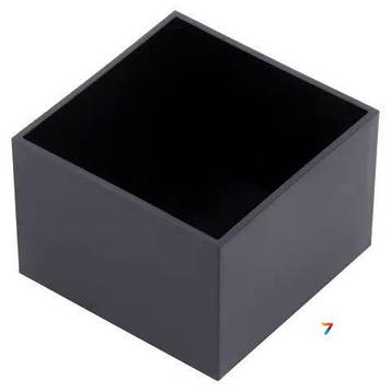 G383826B Корпус: під заливку компаундом, Х: 38,8 мм, Y: 38,8 мм, Z: 26,5 мм, ABS, чорний