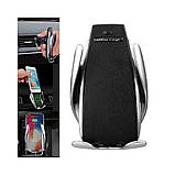 Автотримач Smart Sensor S5 з бездротовою зарядкою 10 Вт і сенсорним керуванням Кріплення на повітропровід, фото 2