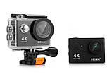 Екшн-камера Eken H9 Ultra HD 4K Wi-Fi + аквабокс і кріплення Кут огляду 170°, екран 2", відеореєстратор, фото 3