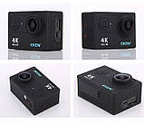 Екшн-камера Eken H9 Ultra HD 4K Wi-Fi + аквабокс і кріплення Кут огляду 170°, екран 2", відеореєстратор, фото 6