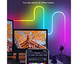 Розумна неонова світлодіодна стрічка Wi-Fi Gosund RTS0046 5 м RGB з пультом і керуванням через застосунок, фото 3