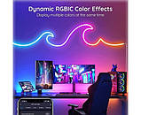 Розумна неонова світлодіодна стрічка Wi-Fi Gosund RTS0046 5 м RGB з пультом і керуванням через застосунок, фото 7