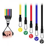 Комплект для фітнесу Training Pro з 5 рівнями опору та чохлом для домашніх тренувань, фото 7