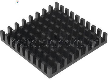 ICKBGA35X35 Радіатор: штампований: алюміній: чорнений: L: 35мм: W: 35мм: H: 6мм