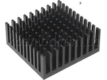 ICKPGA15X15 Радіатор: штампований: алюміній: чорний: L: 37,92 мм: W: 38,1 мм