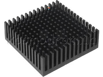 ICKPGA19X19 Радіатор: штампований: алюміній: чорний: L: 48,3 мм: W: 48,3 мм