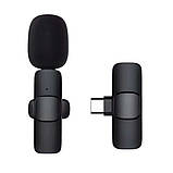 Бездротовий петличний мікрофон XOKO K9 з адаптером Type-C і Lightning для Android і iPhone, для блогерів, фото 5