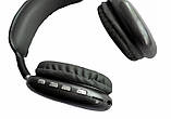 Бездротові Bluetooth-навушники P9 Pro Max з MP3, AUX і мікрофоном, складані, з потужним басом, фото 2