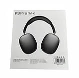 Бездротові Bluetooth-навушники P9 Pro Max з MP3, AUX і мікрофоном, складані, з потужним басом, фото 5