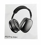 Бездротові Bluetooth-навушники P9 Pro Max з MP3, AUX і мікрофоном, складані, з потужним басом, фото 6