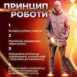 Електричні USB-устілки з підігрівом 28.5 см, для взуття 35-45 розміру, вологостійкі, універсальні, фото 7