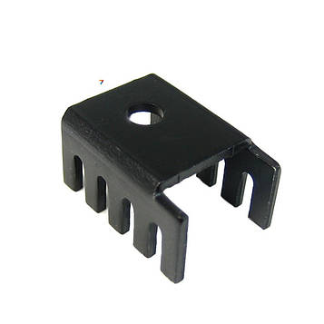 D02A Радіатор типу U 22K / Вт 9,53мм чорнений TO220, TO202