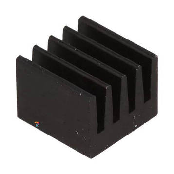 ICKSMDF8SA Радіатор: штампований, чорний, L: 8мм, W: 8мм, H: 6мм, 74К/Вт